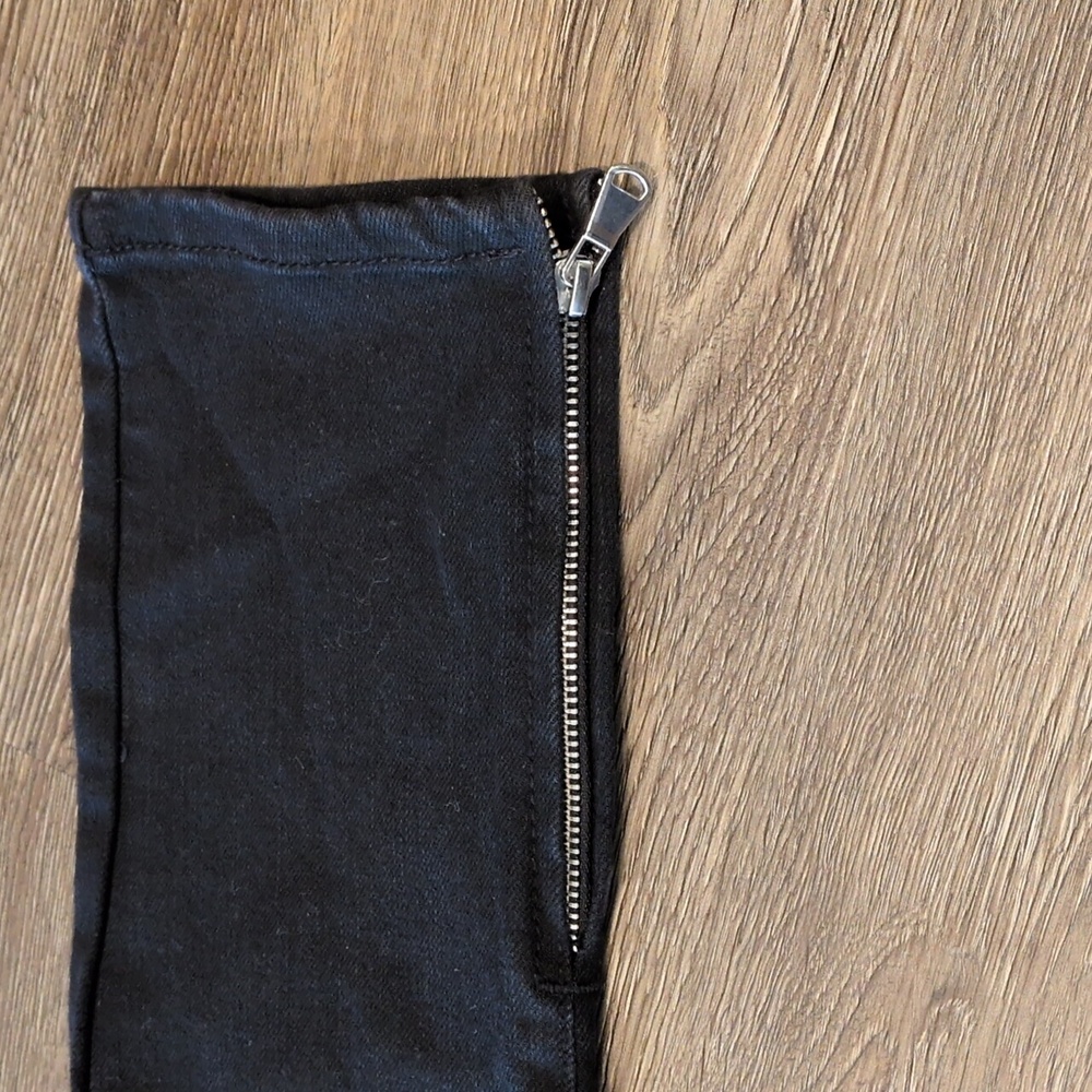 Nova Men Black Distressed Point Of View Skinny Jeans Size 30 - Picture 10 of 12